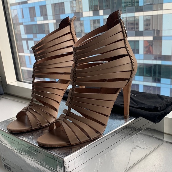 Sigerson Morrison - Nude - Strappy/Gladiator Heeled Sandals - Picture 2 of 9